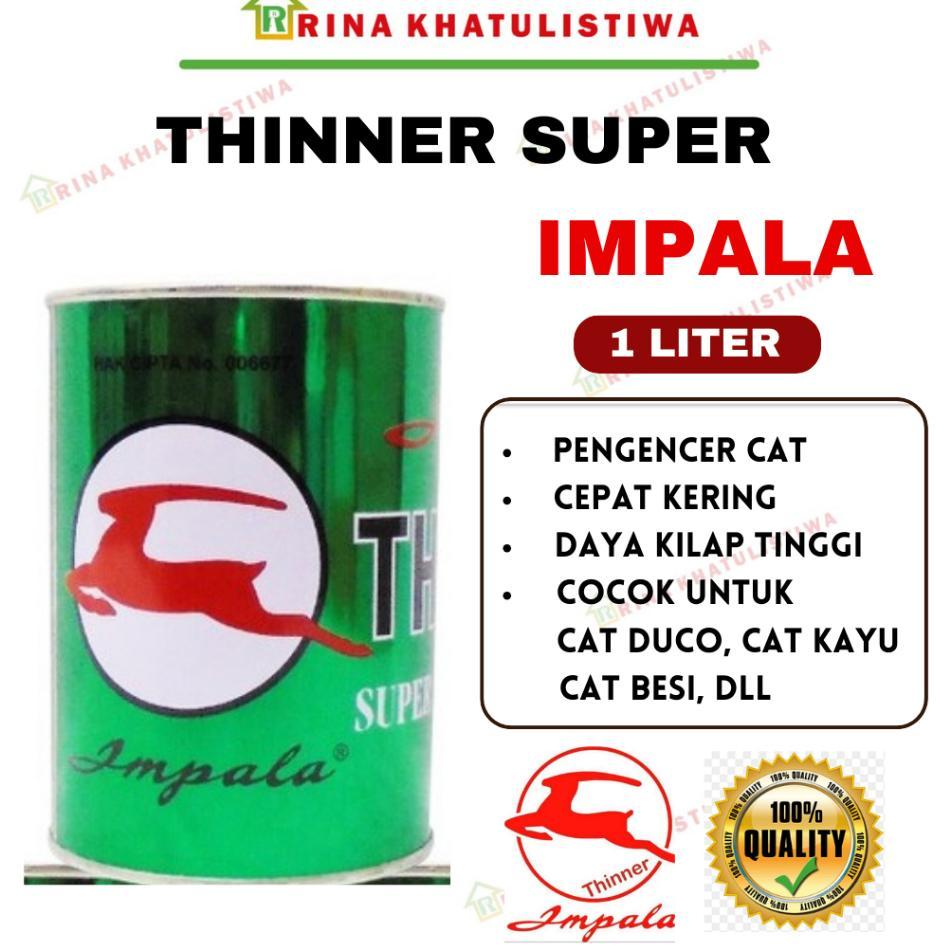 Thinner Super Impala Hijau 1L | Thinner Impala 1L | Pengencer Cat Super Impala Hijau