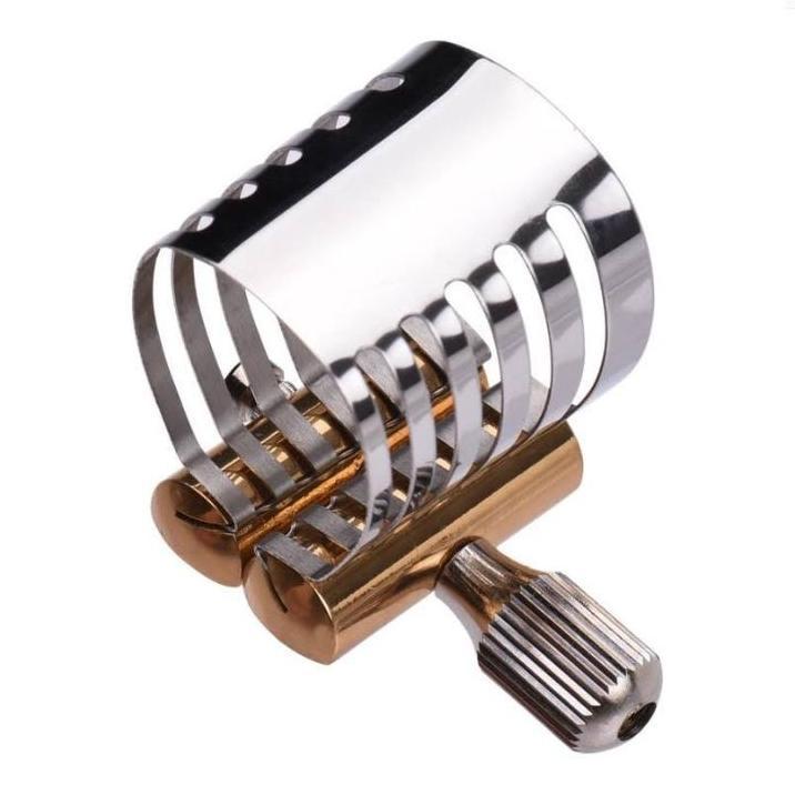 Soprano Ebonit Mouthpiece Saxophone Ligature Platinum