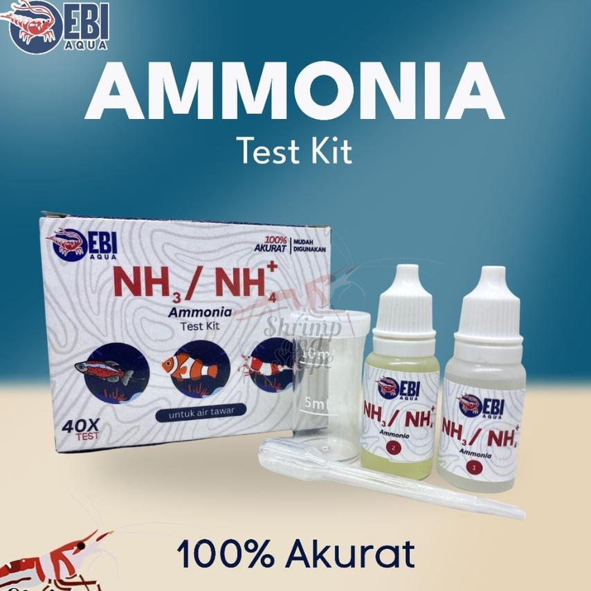 Ebi Nh3 Nh4 Ammonia Water Test Kit Alat Tes Air Aquascape Amonia Air Tawar