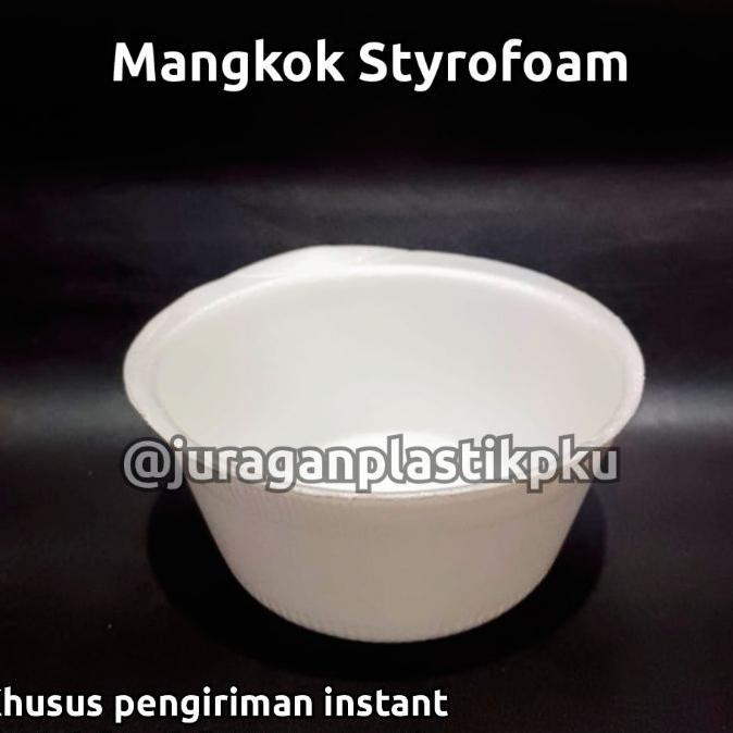 Styrofoam Mangkok Kcs / Sterofoam / Styrofom Isi 100Pcs/Pack | Kotak Tf Gabus Tempat Soto Bakso Nasi