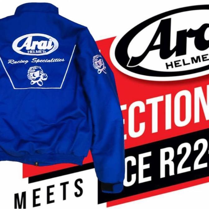 PREMIUM / JAKET ARAI LOGO FULL BORDIR Katun premium #jaketmotor#jaketarai#sunmori
