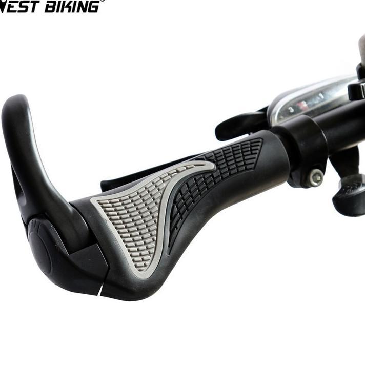 Gagang Sepeda Tanduk Mtb Gunung Tanduk Stang Sepeda Grip Handlebar Sepeda Mtb Sepasang Universal