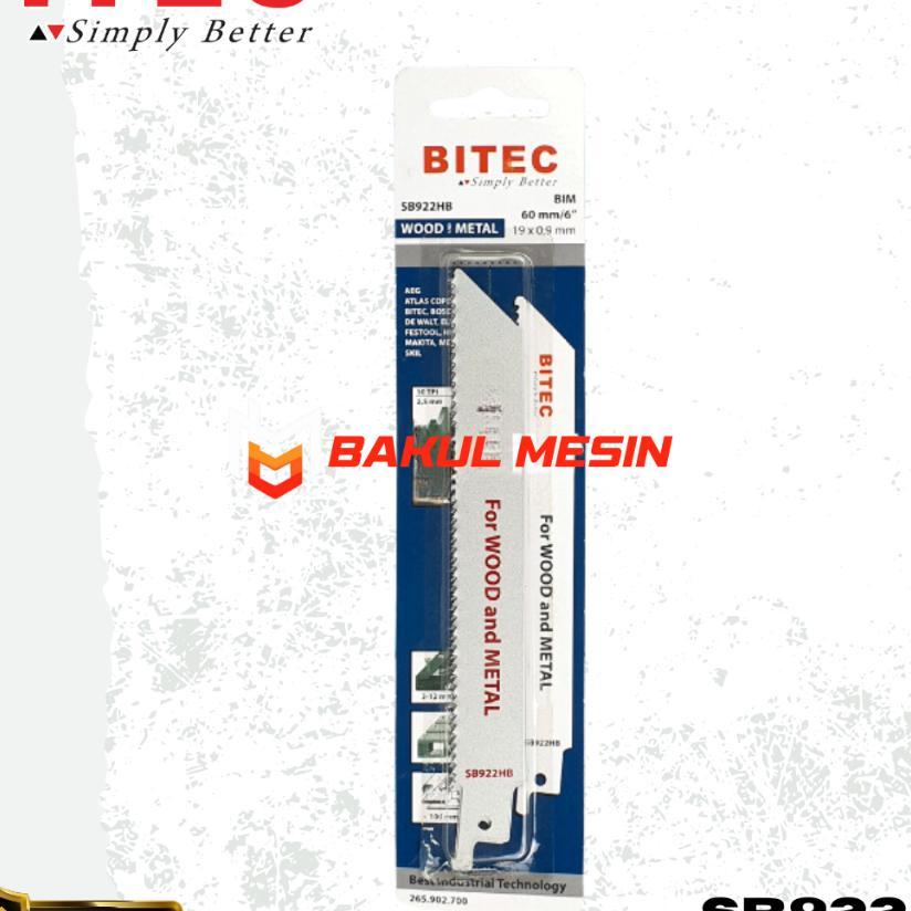 Mata Saw Blade Bitec Mata Reciprocating Kayu Besi Sb922Hb