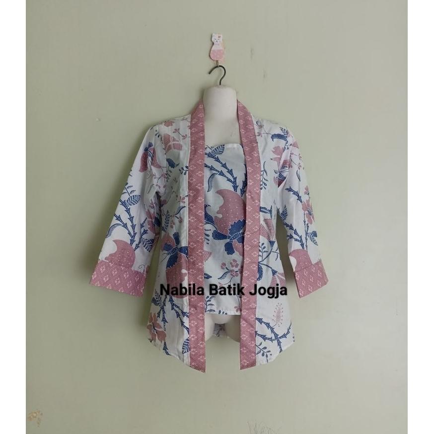 Blus Batik Model Kebaya Kutubaru / Kebaya Batik Katun