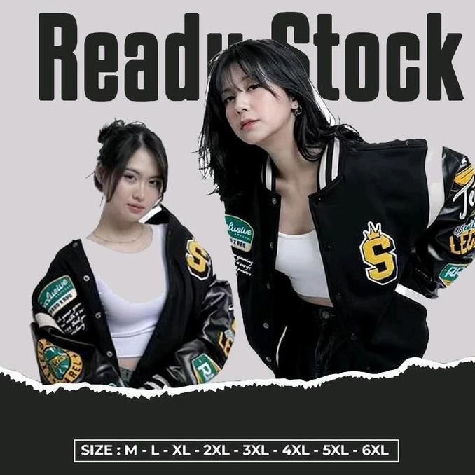 PREMIUM / Jaket Varsity Sukro X RRQ Gaming Terbaru Pria & Wanita