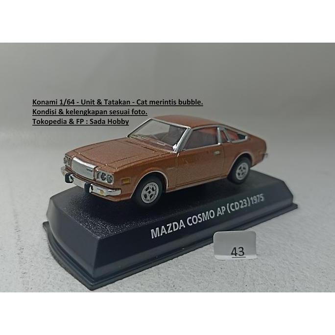 DIECAST KONAMI 1/64 MAZDA COSMO AP CD23 1975 COKLAT LOOSE MIX99