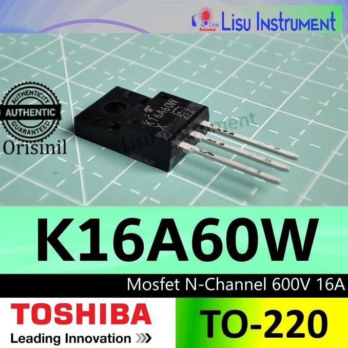 MOTRONICS K16A60W MOSFET N-CHANNEL 600V 16A TK16A60W TO-220  TOSHIBA ORIGINAL