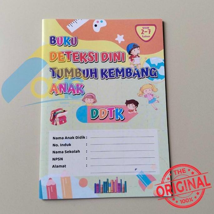 PREMIUM / Buku Deteksi Dini Tumbuh Kembang Anak (DDTK) PAUD TK Usia 2-7 Tahun