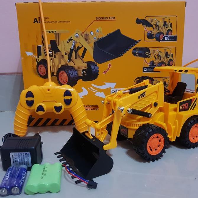 RC Mobil Forklift Traktor Buldozer - Mainan Remote Control Buldozer