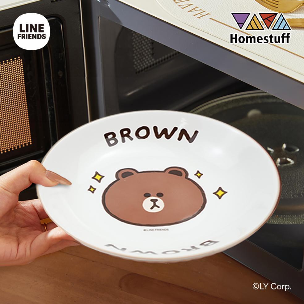 NEW DEALS [SNI] LINE FRIENDS x HOMESTUFF Hampers Set Piring dan Mangkok Mewah Lucu - Gratis Box Este