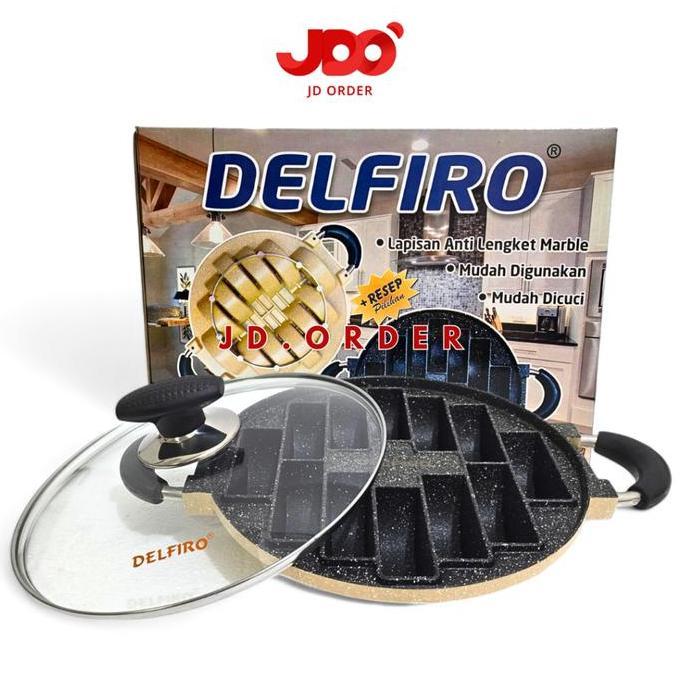 Delfiro Cetakan Kue Pukis 12 Lubang Premium, Pan Cetakan Kue Pukis Marble  Kitchenware Kayu cetakan 
