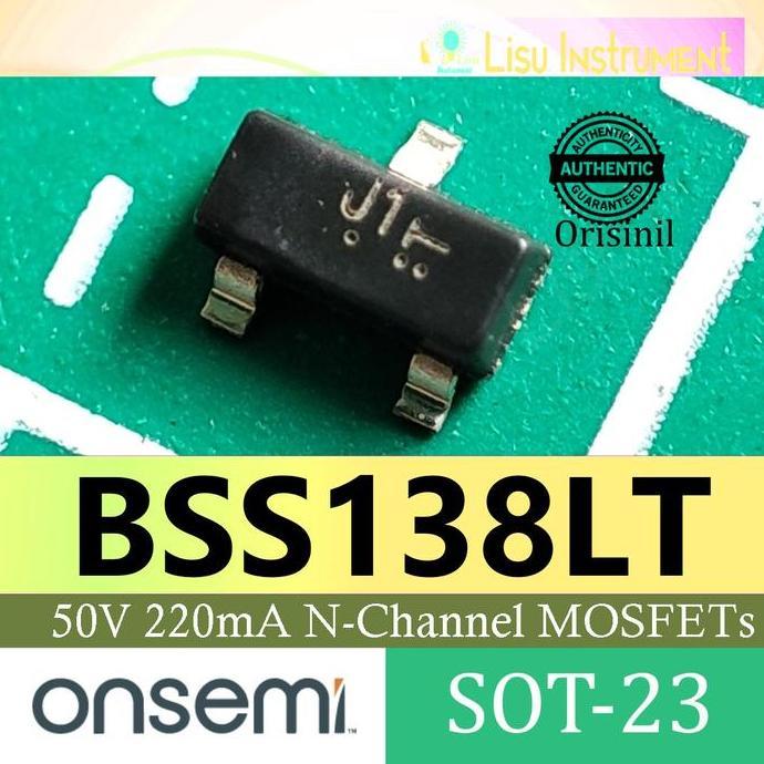 MOTRONICS BSS138LT J1 50V 200MA N-CHANNEL MOSFET BSS138  SOT-23 ONSEMI ORIGINAL