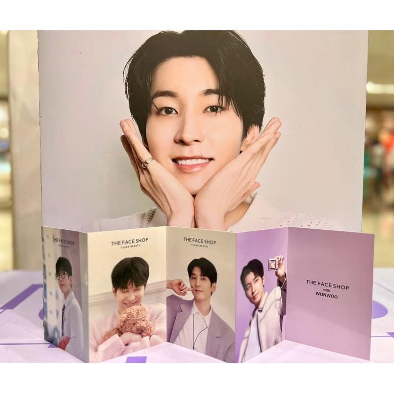 WONWOO ACCORDION POSTCARD | THE FACE SHOP X WONWOO ACCORDION POSTCARD LIMITED EDITION!!!