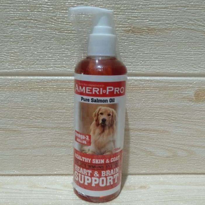 Vitamin Bulu AmeriPro Salmon Oil Dog 250ml Ameri Pro Daya Tahan Tubuh
