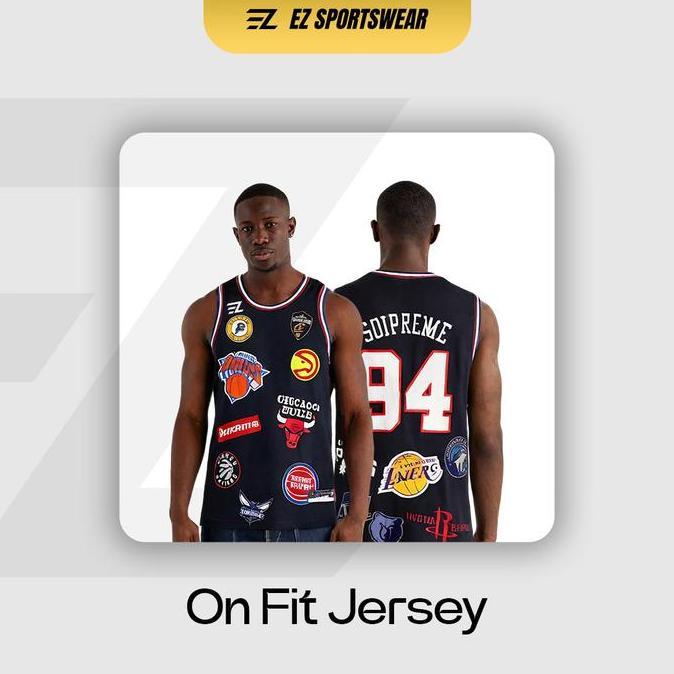 ISTIFAGIYA - [ORIGINAL] JERSEY HYPEBEAST SUPREME 94 HITAM BLACK - SWINGMAN BOLA BASKET BAJU KAOS T-S