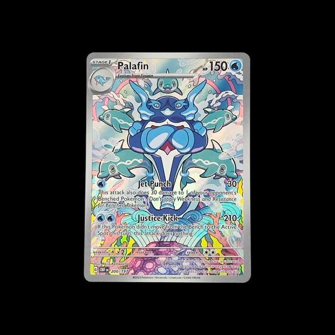 KARTU POKEMON TCG ENGLISH PALAFIN OBFEN 200/197 IR AR RG99
