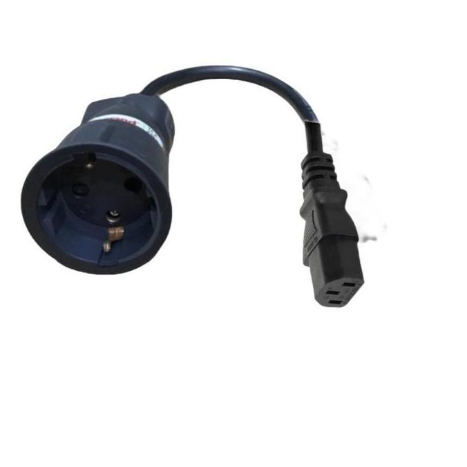 Kabel Power Cord Konverter Perubah C13 to CEE7/7 Shuko
