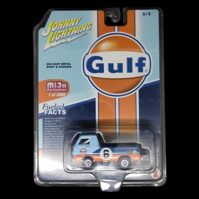 JOHNNY LIGHTNING JL DODGE A-100 BIRU ORANGE GULF MIJO EXCLUSIVES 1 OF 2400 RG99