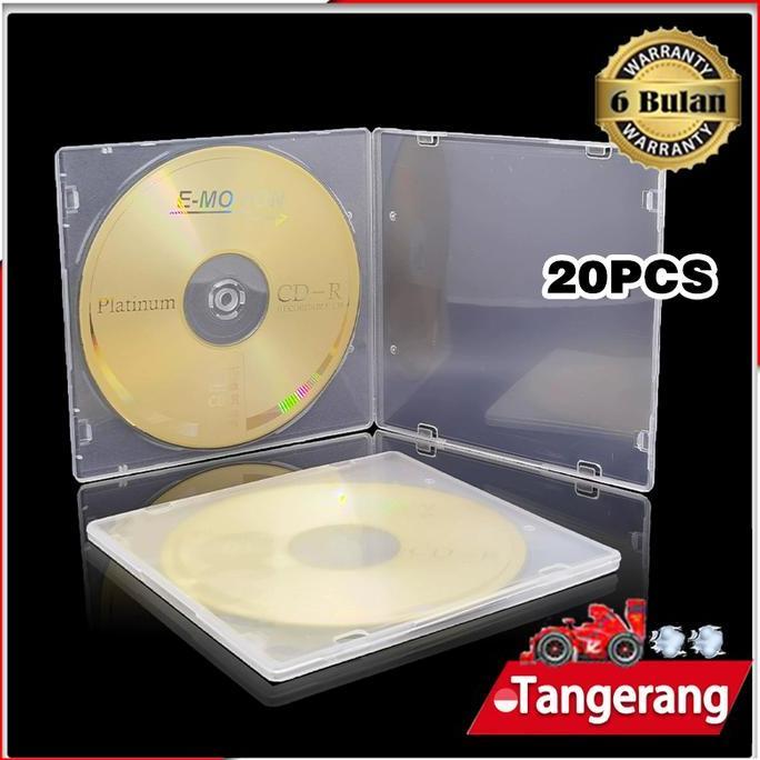 ROPA 20pcs Case Casing CD Slim Single / CD DVD Case / Kotak CD DVD