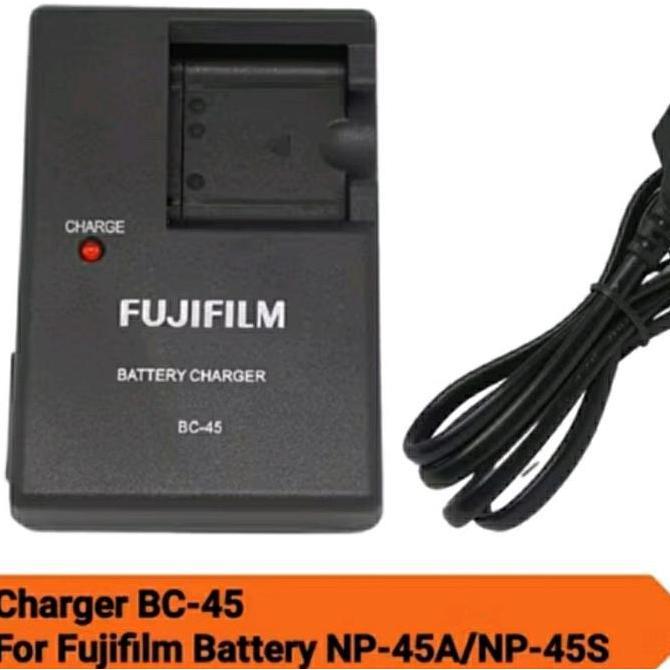 Osc - Charger Fujifilm Bc-45 Untuk Battery Np45 Kamera Instax Mini 90 Finepix Xp120 Xp90
