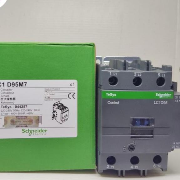 Promo Kontaktor Contactor LC1D95 M7 LC1D95M7 Lc1d95 220V 3PHASE AC AC1 (125A) - AC3 (95A) 3POLE Disk