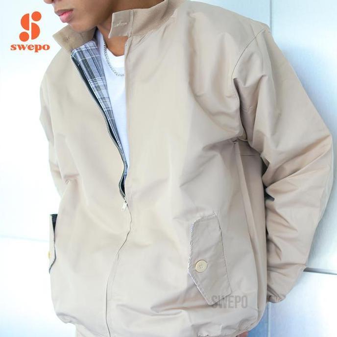 Girly- Swepo Harrington Jacket (Polos) Size M-Xxl (Pria & Nita)