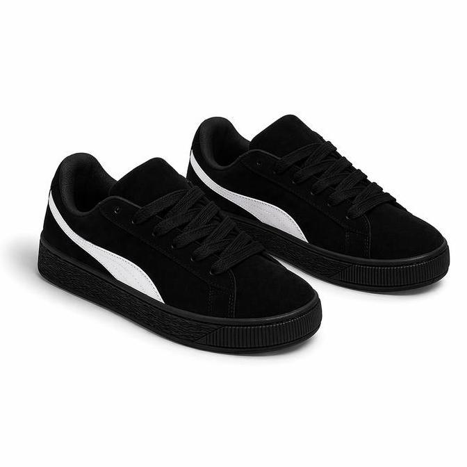 Renda.amir - PROMO sepatu sneakers sekolah hitam putih gemuk xl Anak smp casual /sepatu kerja spedca