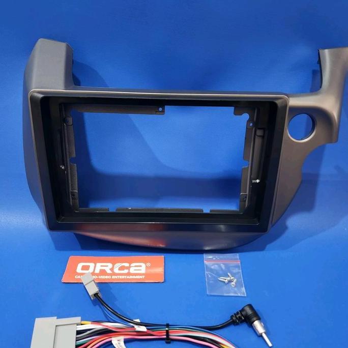 Frame Head Unit Android 10 Inch Mobil Honda Jazz 2008-2013 Merek Orca Free Baut Terbaru