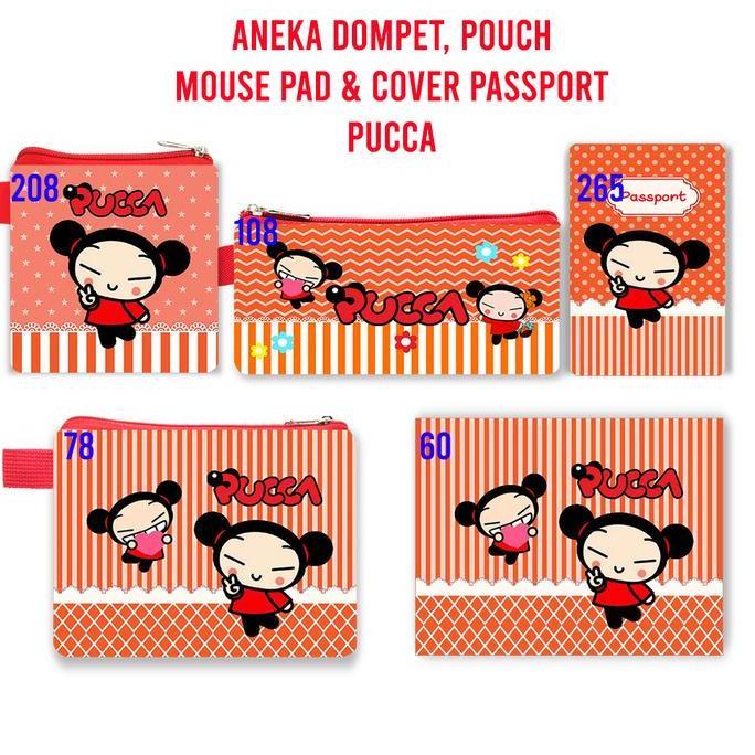 ------] Pucca Mini Wallet Panjang Case Pouch Sling Bag Tas Selempang Mouse Pad