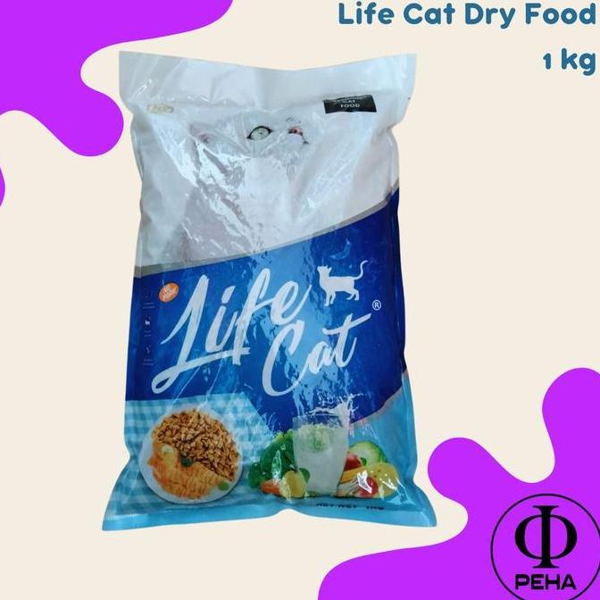 %$%$%$%$] Life Cat Dry Food 1 kg Makanan Kucing LifeCat Makan Kucing Adult 1kg