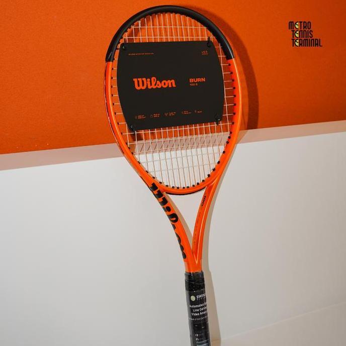 BEBAS ONGKIR - Wilson Burn V6 Tennis Racket 100S / 100LS / 100ULS Tennis Racket ( Raket Tenis Wilson