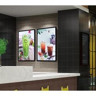 Promo Slim Light Neon Box Menu Display For Wall Mount|Led Cafe Restaurant Menu Board Led Menu|Displa