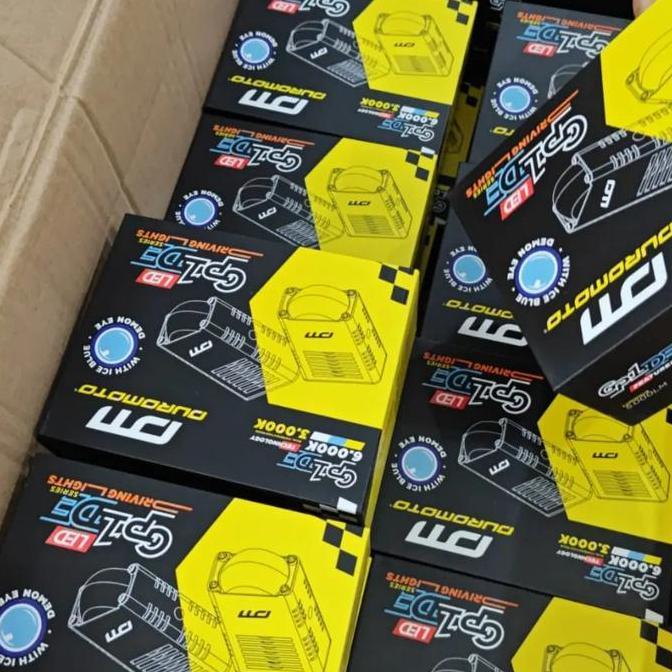 Duromoto GP1 DE ( putih kuning di lengkapi demon ice blue )