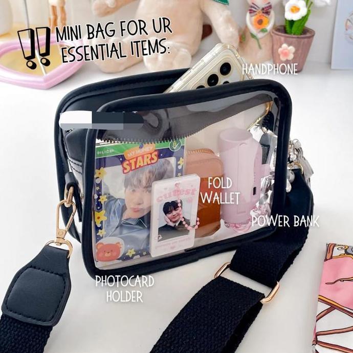 MINI PVC CONCERT SLING BAG TAS KONSER BENING BS