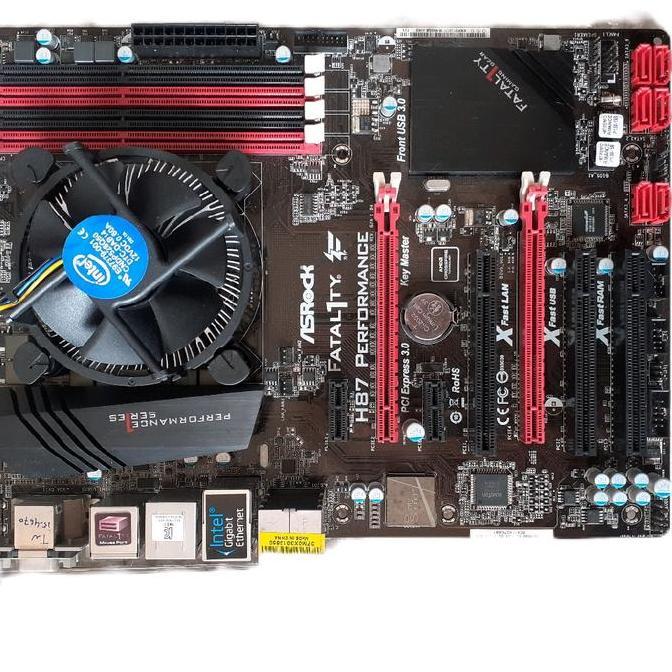 PROMO ASRock PAKETAN ASROCK H87 I7-4790 FAN Mainboard dengan Intel i7-4790 Processor dan Kualitas Te