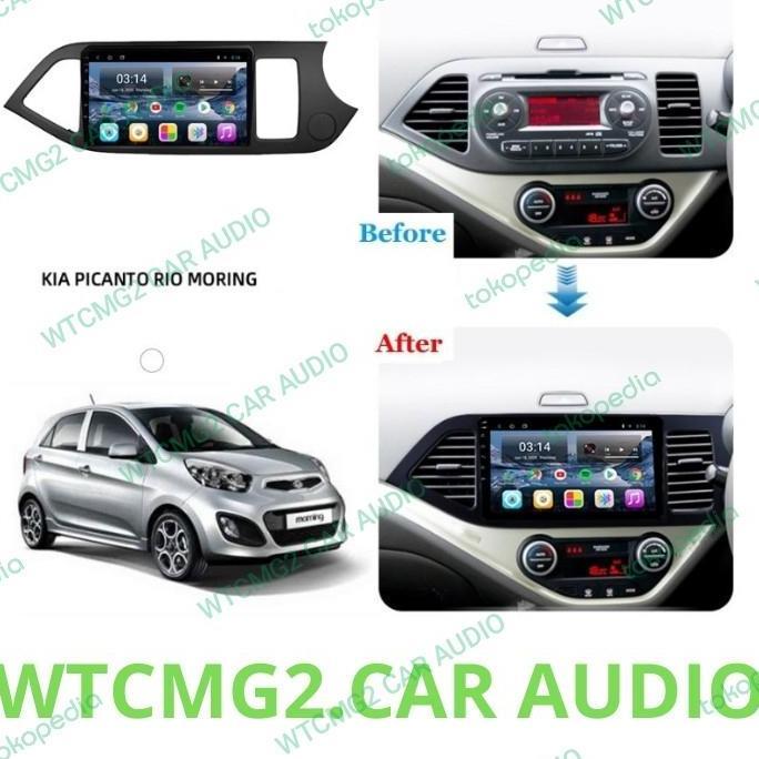 frame head unit android 9 inch kia picanto 2011- 2017
