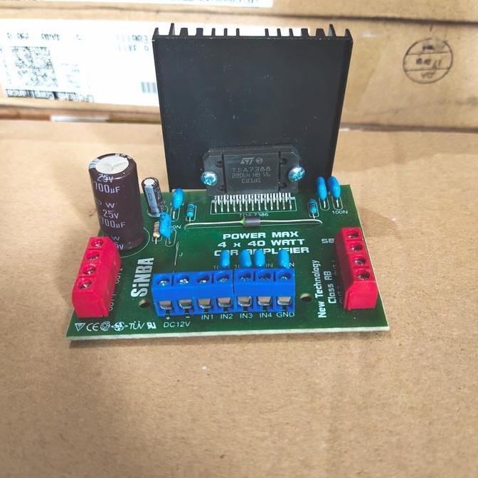 mosquebarbara - power dc 12v 4ch tda7388 4x40watt class ab miniatur ampli walet wallet