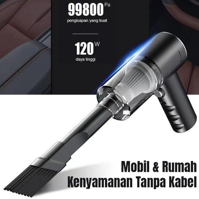 diataleni - yc-118 penyedot debu rumah 3-in-1 penghisap debu mobil wireless kasur penyedot debu vaku