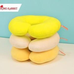 King Rabbit Neck Pillow Bantal Leher Travel
