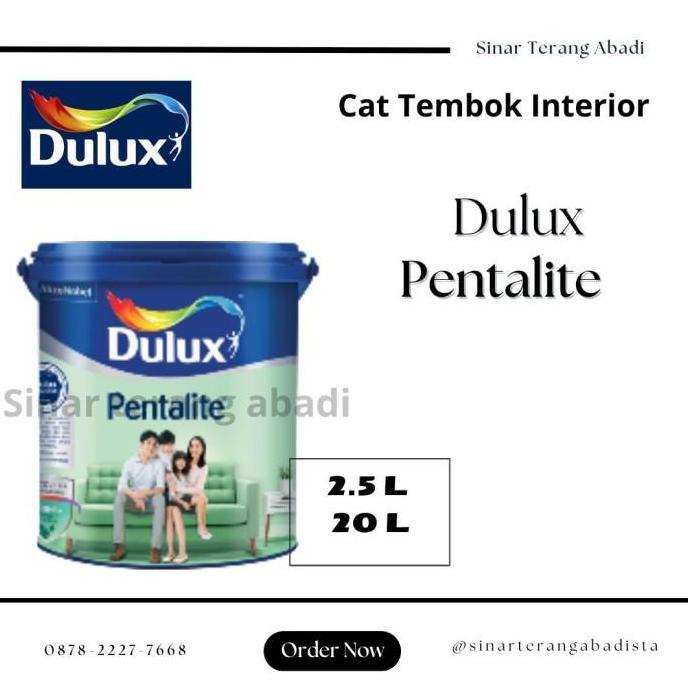 NEW Cat Tembok Dulux Pentalite Base AV 20 Ltr - Breaking Grey