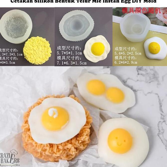 Cetakan Silikon Bentuk Telur Mie Instan Egg DIY Mold