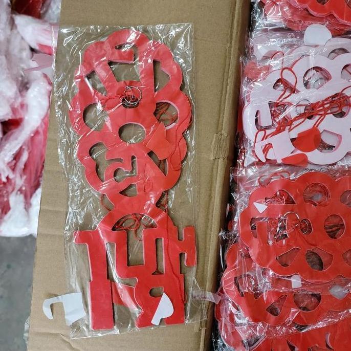 PREMIUM / Dekorasi Hiasan Agustusan Pawai Sepeda Garland Tarik Aksesoris Dirgahayu RI