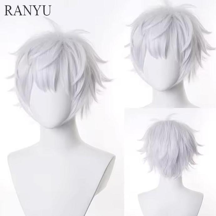 VIOVYS Wig Gojo Satoru Cosplay Jujutsu Kaisen Rambut Palsu Gojo Satoru Cosplay