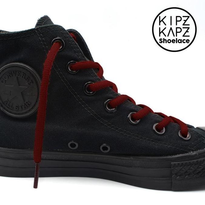 KIPZKAPZ OSP9 Red Maroon - 90cm 115cm 140cm - Tali Sepatu Oval / Oval Shoelace 6mm