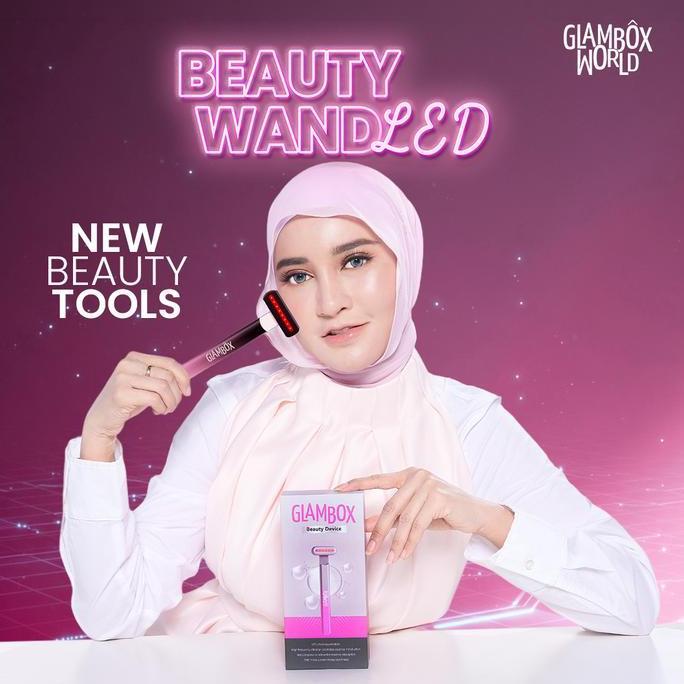 GLAMBOX BEAUTY WAND LED FACE MASSAGER Diskon