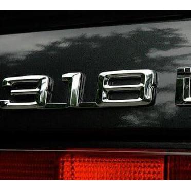 Original BMW E30 318i Badge Emblem Logo Bagasi belakang mobil