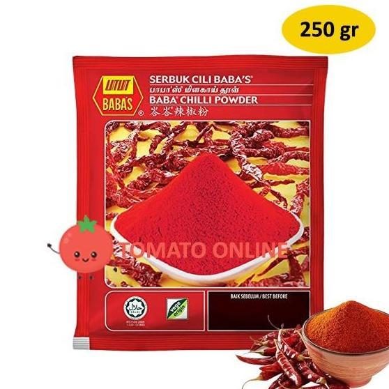 Babas Babas Chilli Powder Bubuk Cabai Cabe Malay 250 Gr Gram