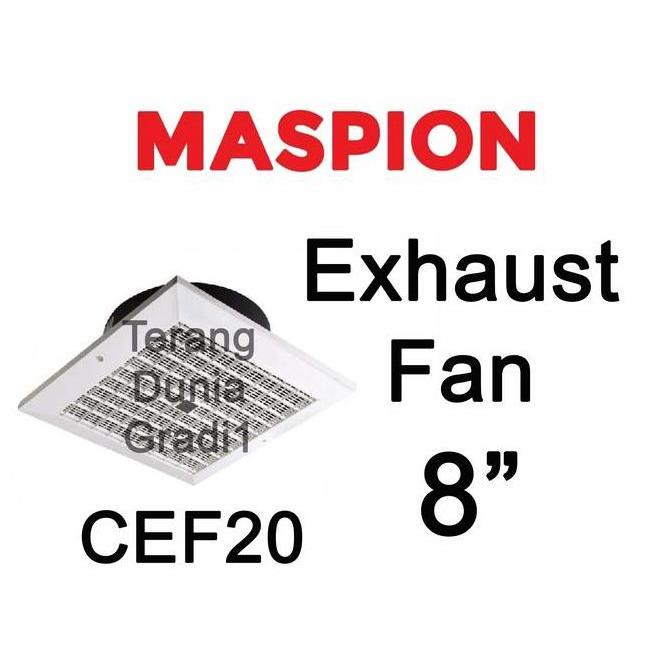 Maspion Cef 20 Exhaust Fan Maspion Cef20 Eksos Plafon Maspion Cef 20 Eksos Fan 8Inch Exhaust Fan 8" 