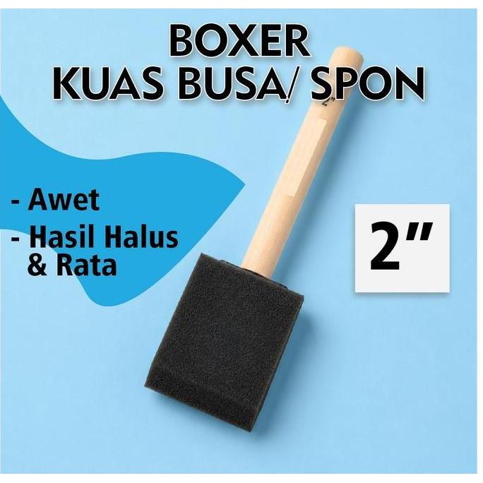Kuas Busa 2 inch Sponge Spon BOXER Kuas Brush