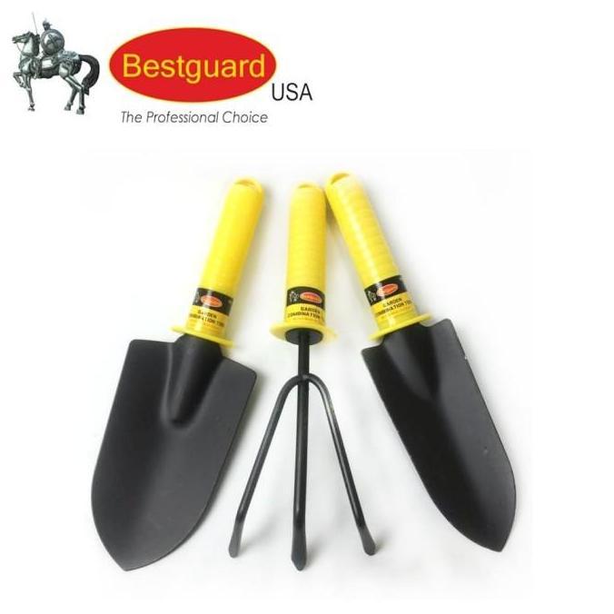PROMO ALAT KEBUN SET ISI 3 Sekop tanah, garpu tanah GARDENING TOOL SET BESTGUARD